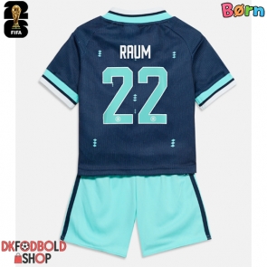 Tyskland David Raum #22 Udebanesæt Børn VM 2026 Kort ærmer (+ korte bukser)